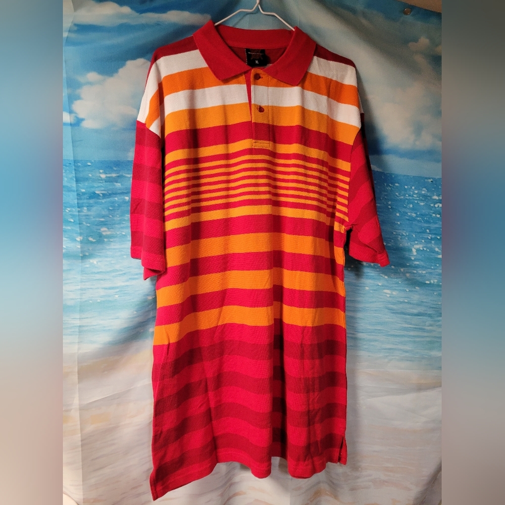 Regal Wear Size XL Striped Mens Polo Golf Shirt NWOT‎